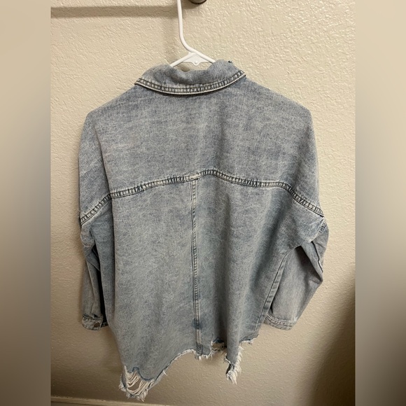 Redial Distressed Denim Jacket Small - Picture 3 of 7